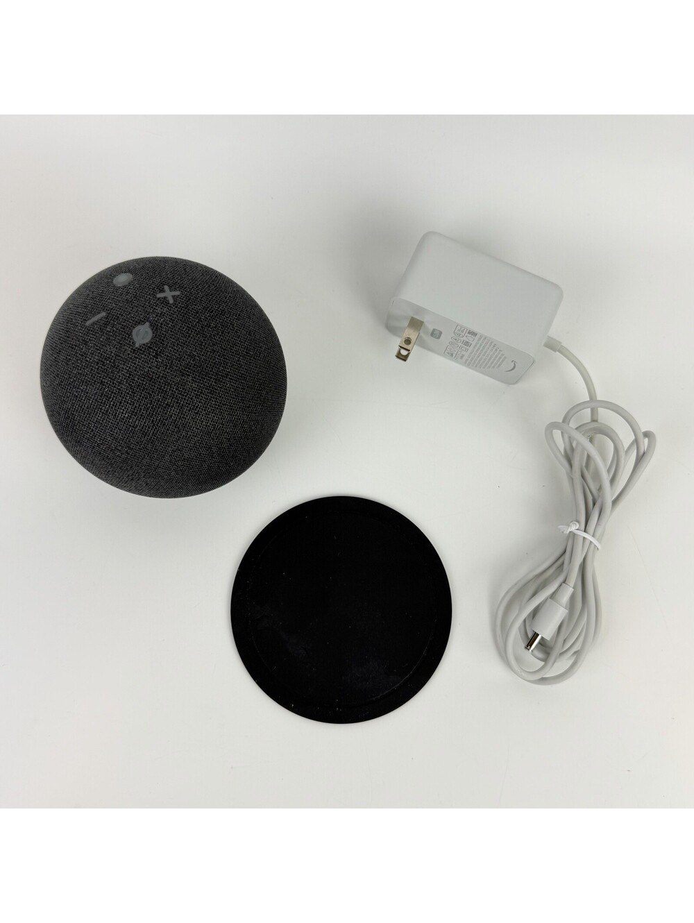 Amazon Echo Dot 4th Gen Smart Speaker Charcoal Model B7W64E w/ Power Supply